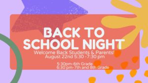 Purple Fun Shapes Back to School Night Parent Introduction Educational Presentation