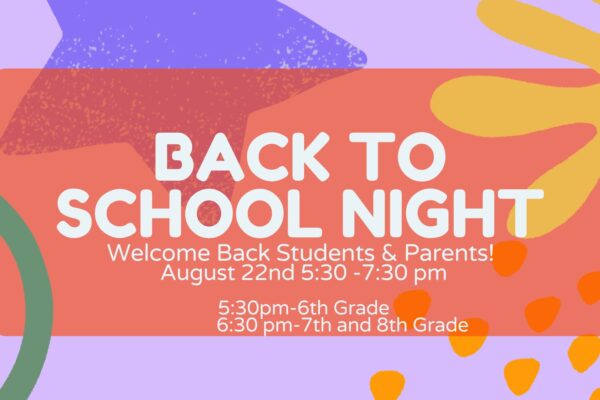 Purple Fun Shapes Back to School Night Parent Introduction Educational Presentation