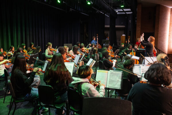 Photos: Meredith Students Play Strings for Holidays